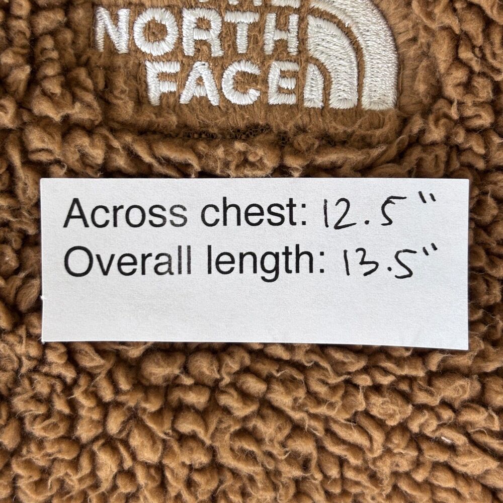 The North Face Baby 12-18M Campshire Bear Ears Teddy Brown Fleece Zip Hoodie - Picture 10 of 10